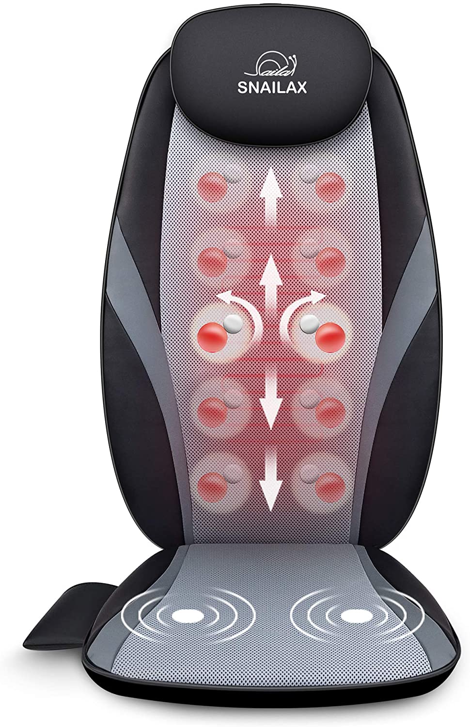 Snailax Shiatsu Massage Heat Massage Chair Pad